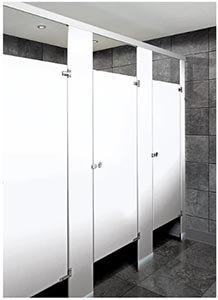 Example of ASI Global Powder Coated Partitions