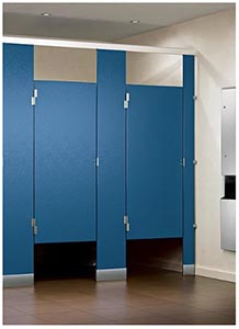 Example of ASI Global Solid Plastic Partitions
