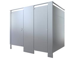 Example of Bradley Stainless Steel Partitions