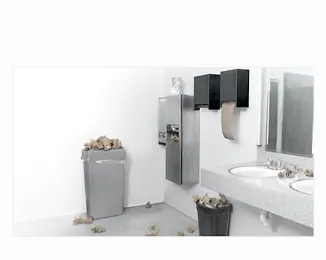 Don't waste your money and create more landfill trash, use a high speed hand dryer for less mess in the environment AND your bathroom.