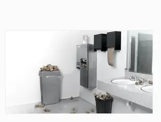 Dyson Airblade V will pay for itself in less than 2 years and prevents a mountain of paper towel waste. What's not to love?!