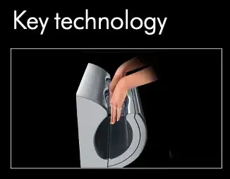 The Airblade V is high power in a small package. 420mph air pulls the water off your hands in just 11 seconds.