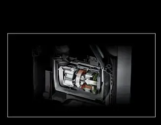 The redesigned digital motor V4 is extremely efficient.