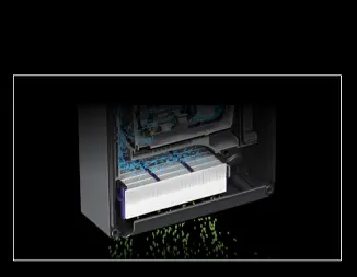 In the Dyson Airblade V (HU02) a 3 stage HEPA filter cleans the air before it reaches your hands; ensuring a hygienic dry.