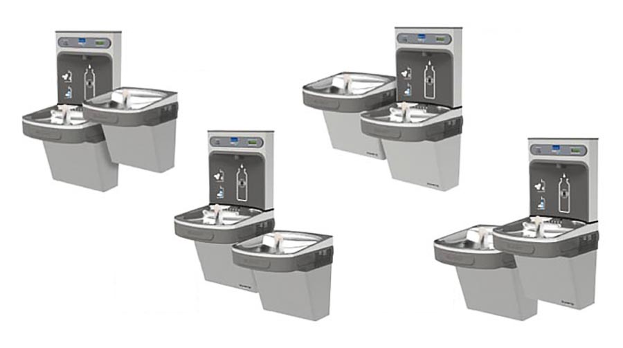 Diagram showing a versatile water fountain.