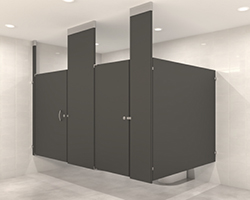 Example of Hadrian ceiling hung partitions