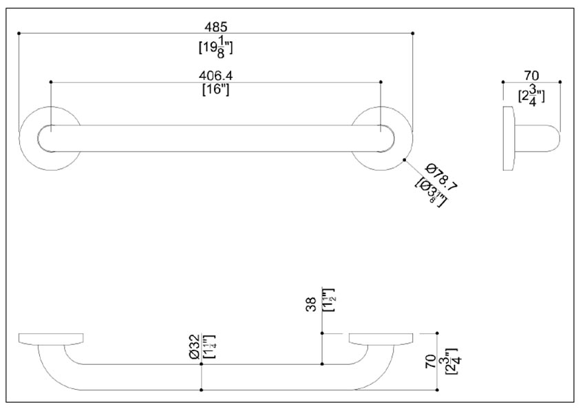 Measurements for Ponte Giulio G57JAS02N1
