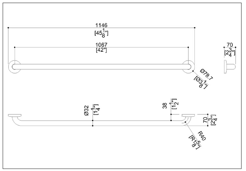 Measurements for Ponte Giulio G57JAS08N1