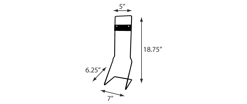 Measurements Diagram for SF0301-16 Stand