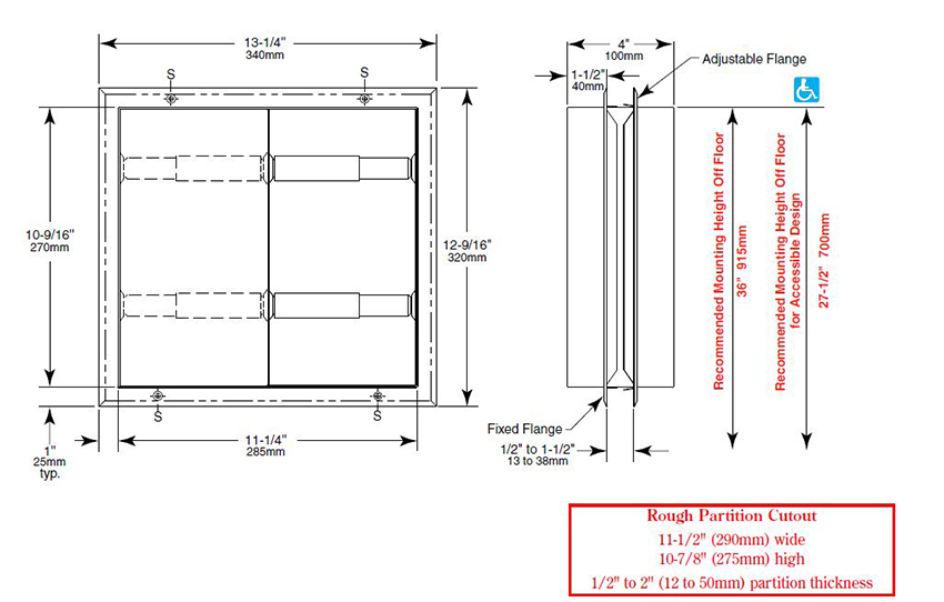 Measurements Diagram for ASI 386