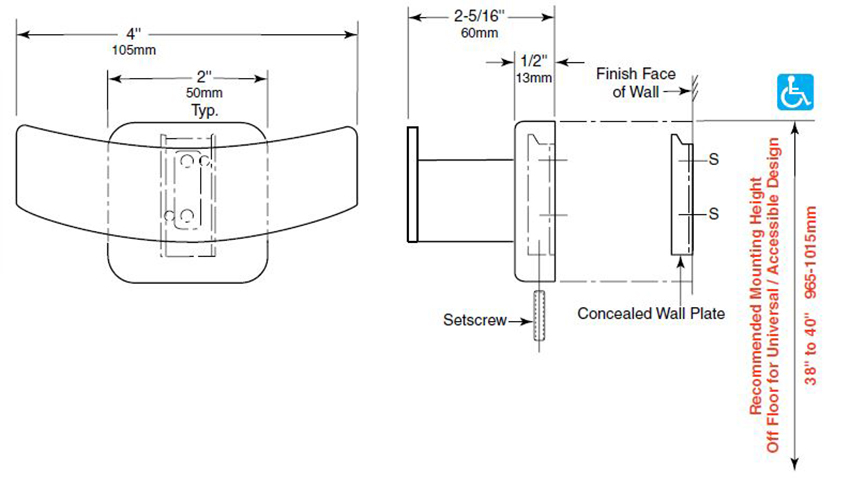 Measurements Diagram for ASI B-672