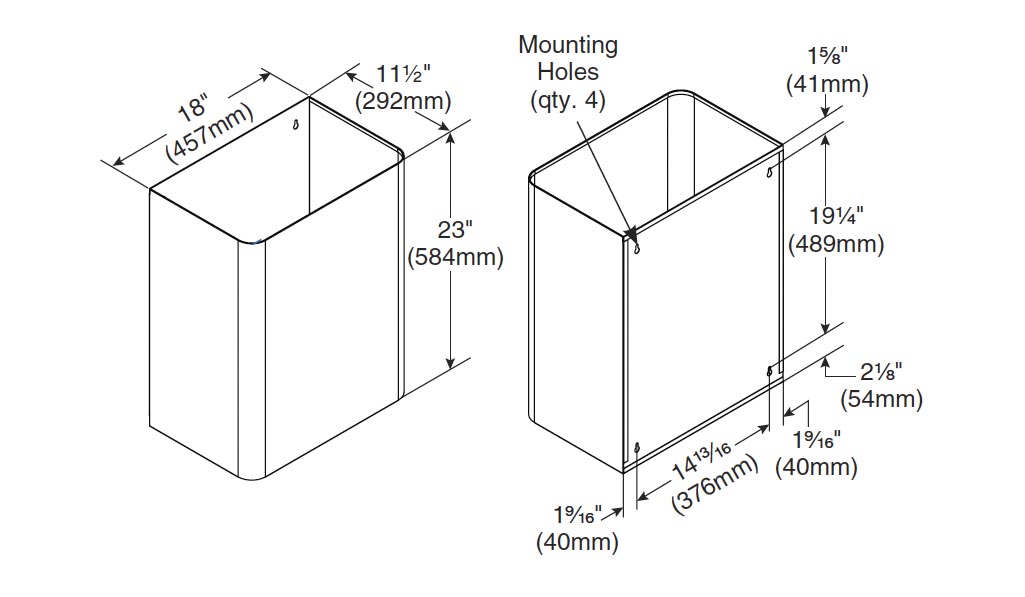Measurements for Bradley 355-000000