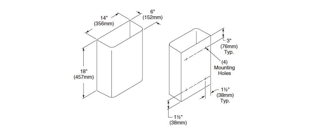 Measurements for Bradley 357-000000