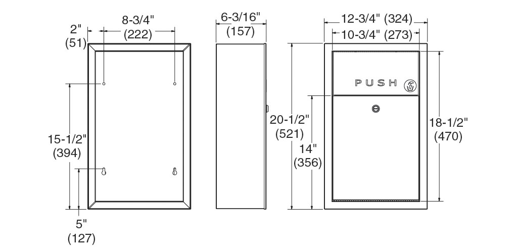 Measurements for Bradley 369-110000