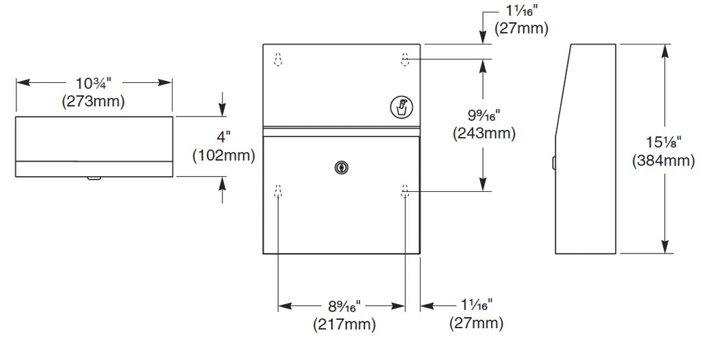 Measurements for Bradley 4722-150000