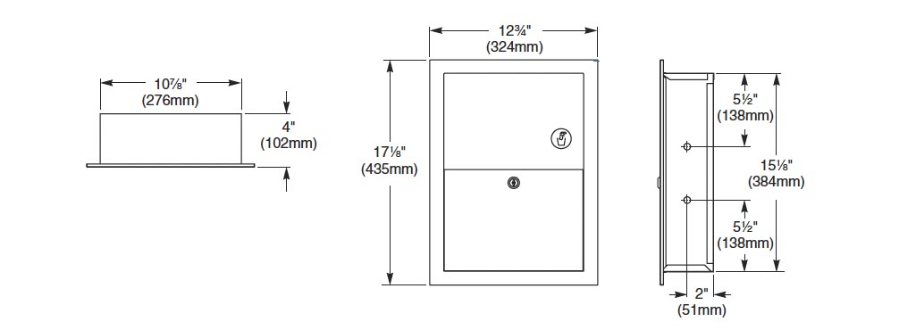 Measurements for Bradley 4731-150000