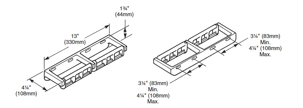 Measurements for Bradley 5241-500000