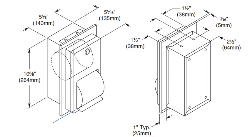 Measurements for Bradley 5412-000000