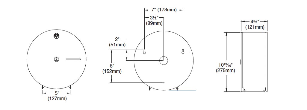 Measurements for Bradley 5424-000000