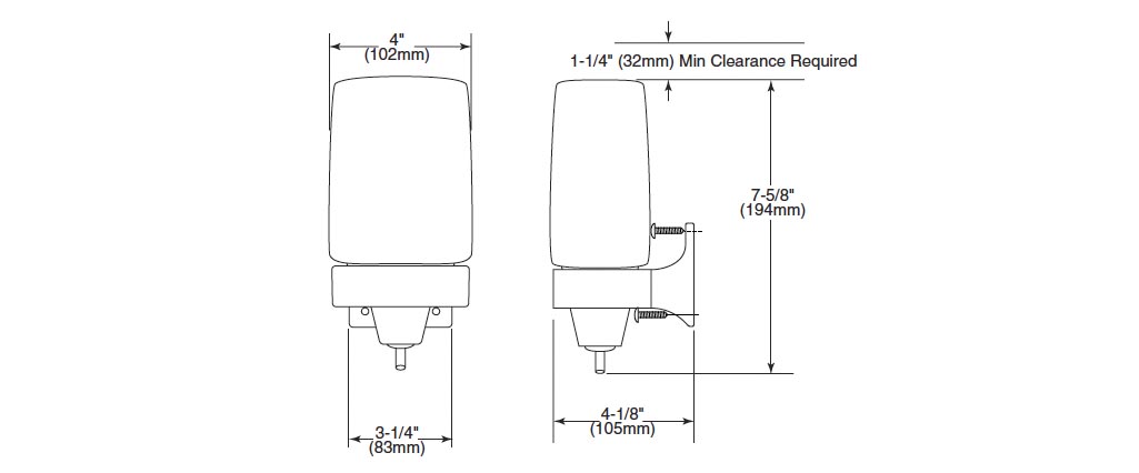 Measurements for Bradley 6501-000000