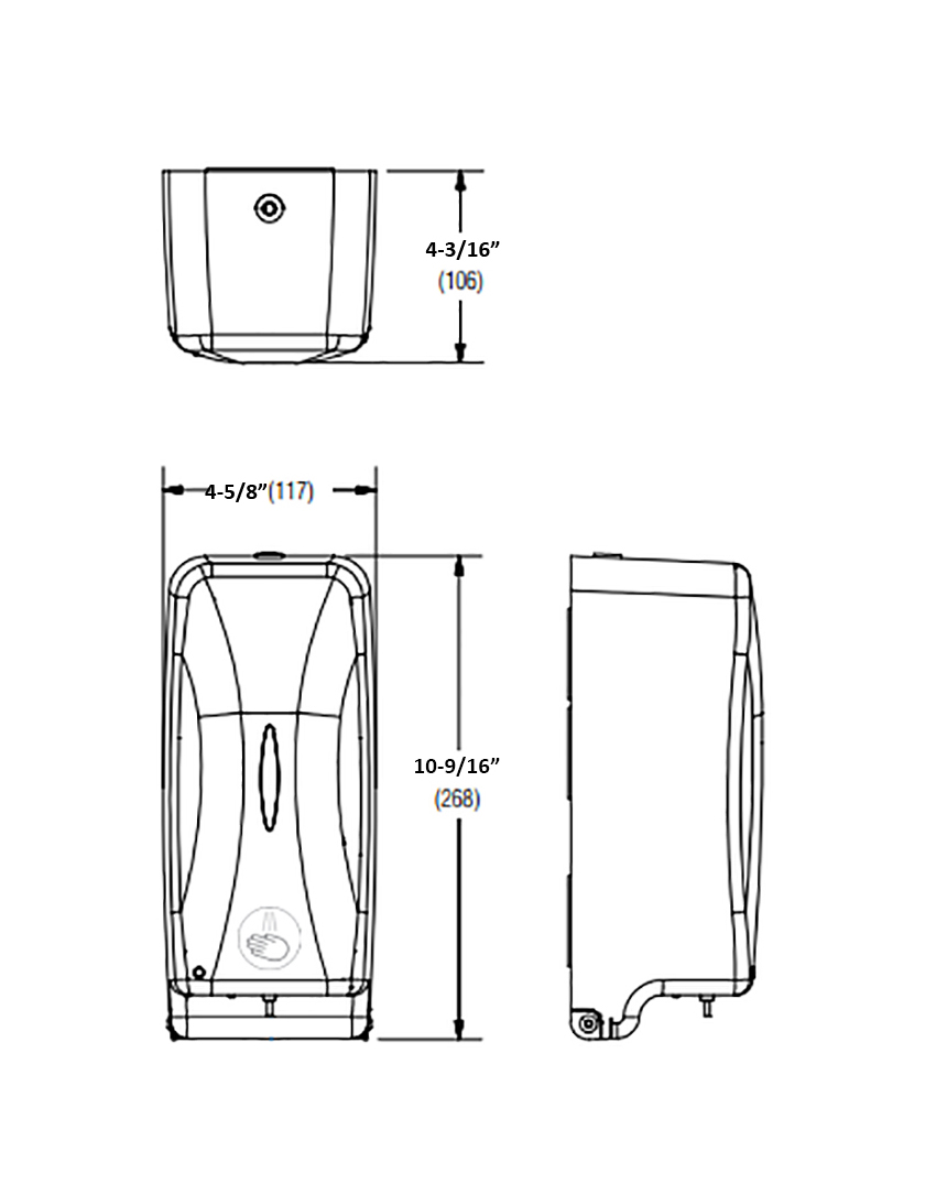 Measurements Diagram for Bradley 6A02