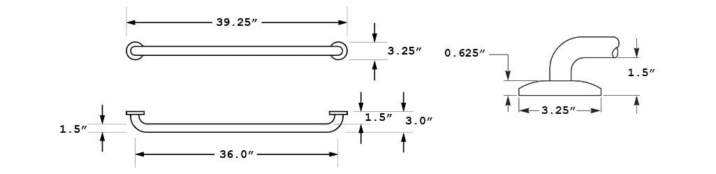 Measurements for Bradley 8120-001360
