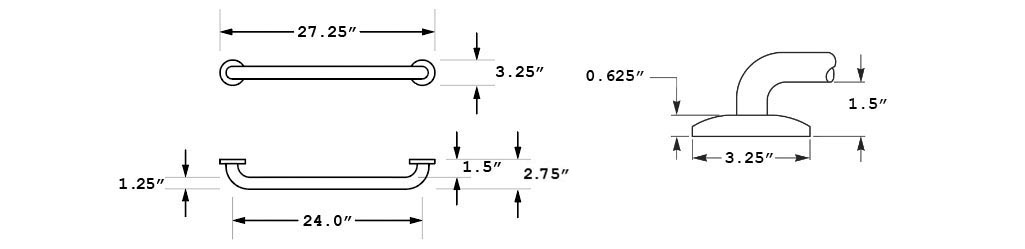 Measurements for Bradley 8320-001240