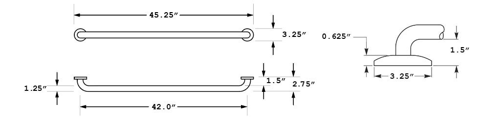 Measurements for Bradley 8322-001420