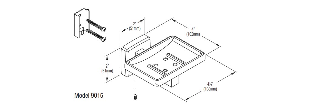 Measurements for Bradley 9015-000000