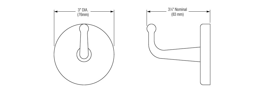 Measurements for Bradley 9119-810000