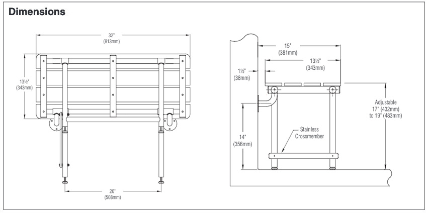 Measurements for Bradley 958-000000
