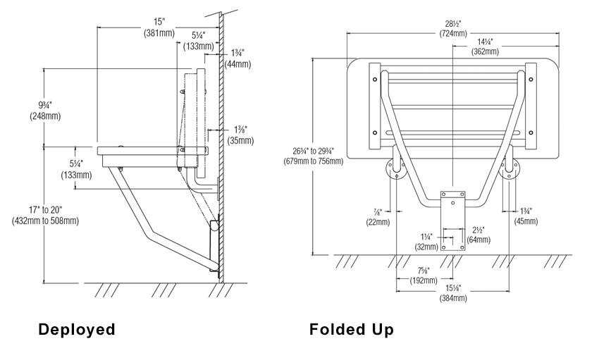 Measurements for Bradley 9593-000000