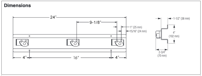 Measurements for Bradley 9953-000000