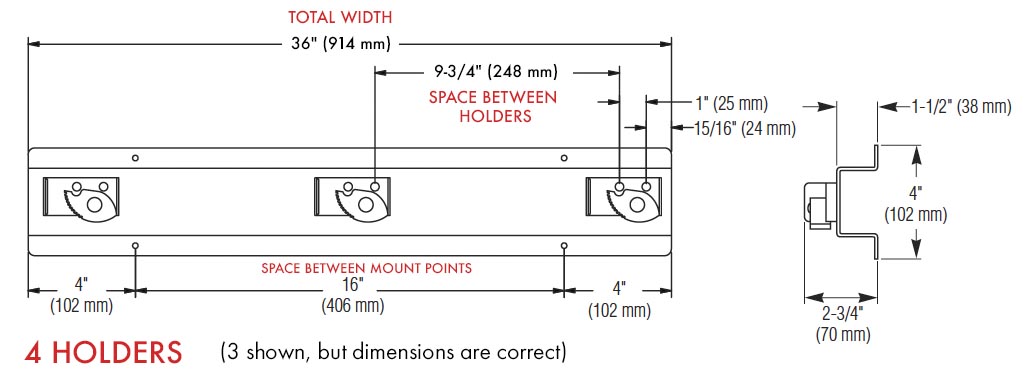 Measurements for Bradley 9954-000000