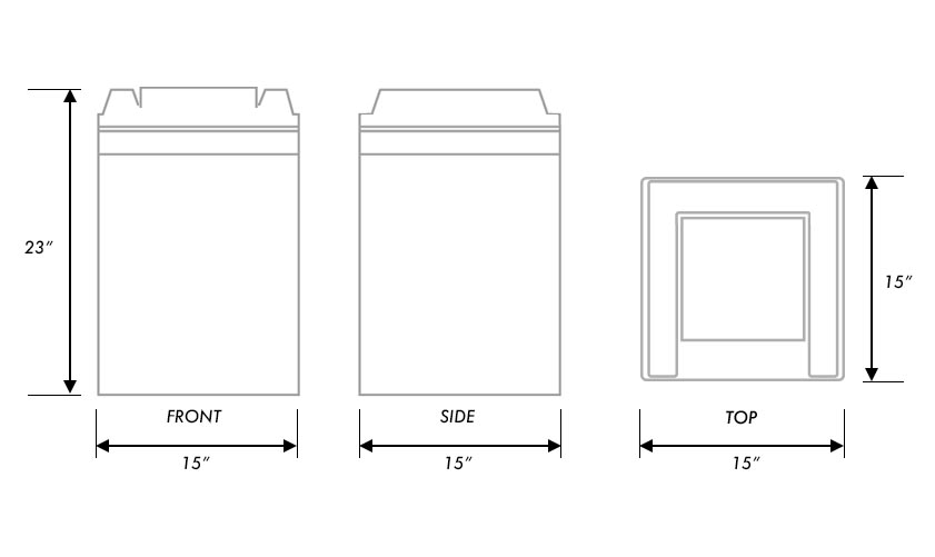 Measurements Diagram for SuitMate Spin Dryer