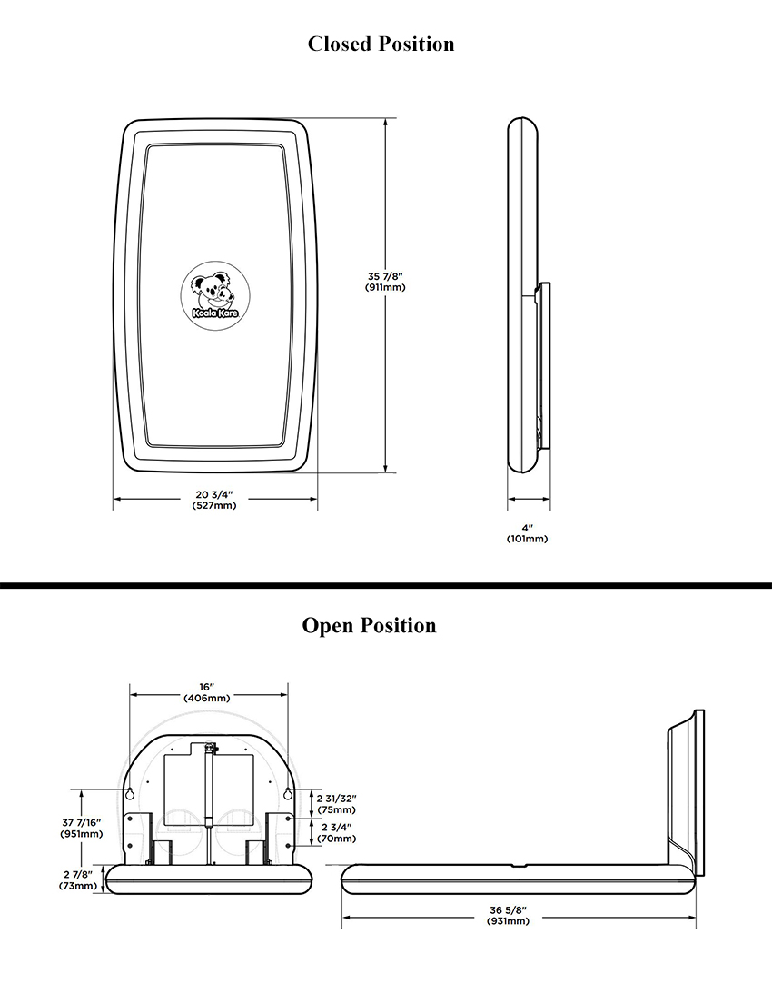 Measurements for Koala KB301-05SS