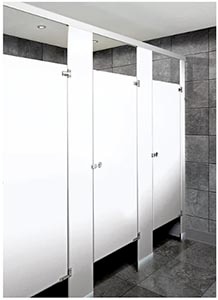 Example of ASI Global Powder Coated Partitions