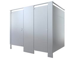Example of Bradley Stainless Steel Partitions