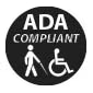 Compliant with the Americans with Disabilities Acts for wheelchair accessibility and visualy impaired.