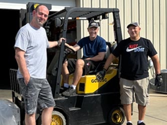 Cory, Eric, and Jose. The hardest working, most dedicated warehouse folks you'll find anywhere!