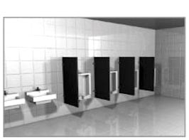 Restroom Direct sells floor to ceiling style partitions.