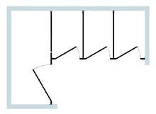 Between Walls, Alcove Left Toilet Stall Layout