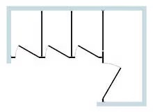 Between Walls, Alcove Right Toilet Stall Layout