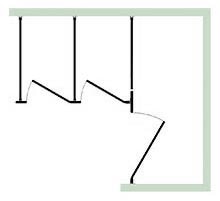 Right Alcove Toilet Stall Layout