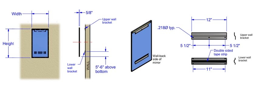 Brey-Krause T-1024-36-SS Measurements Diagram