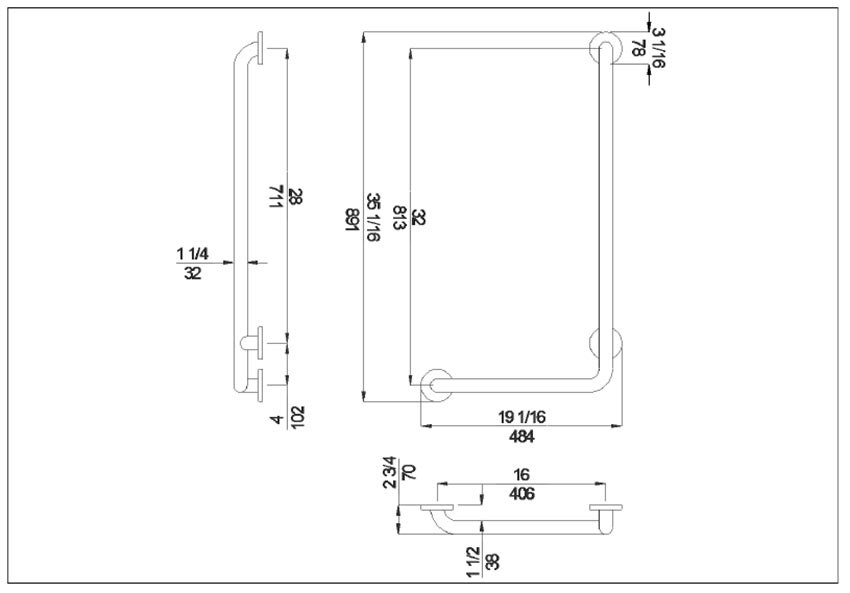 Measurements for Ponte Giulio G55JBR19N1