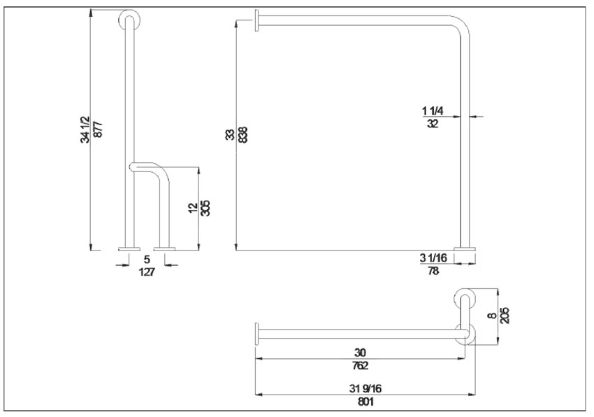 Measurements for Ponte Giulio G55JCR38N1