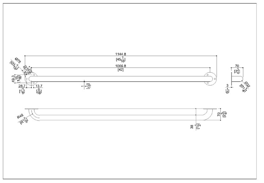 Measurements for Ponte Giulio G55UXS08N1