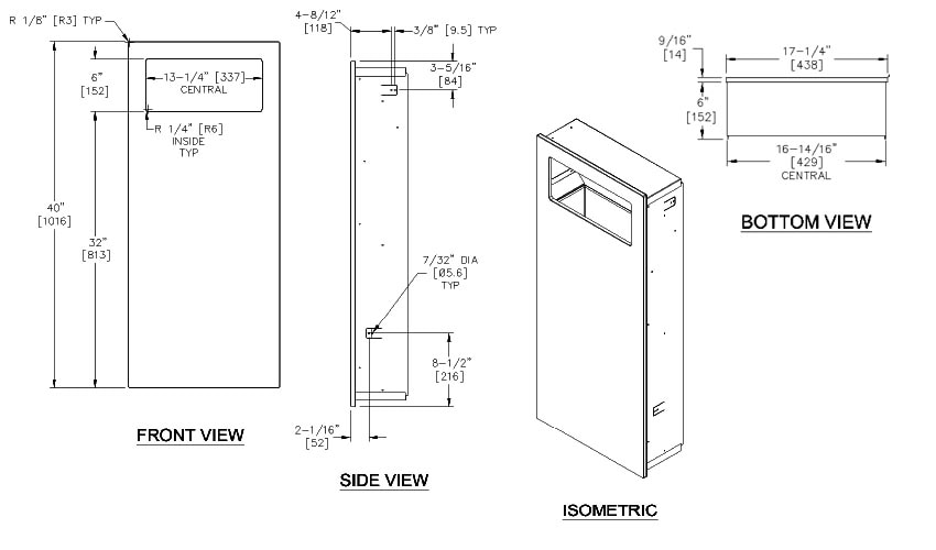 ASI 10-6474-41 Measurements Diagram