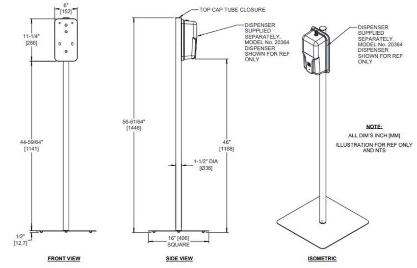 ASI FS-0300 Measurement Diagram